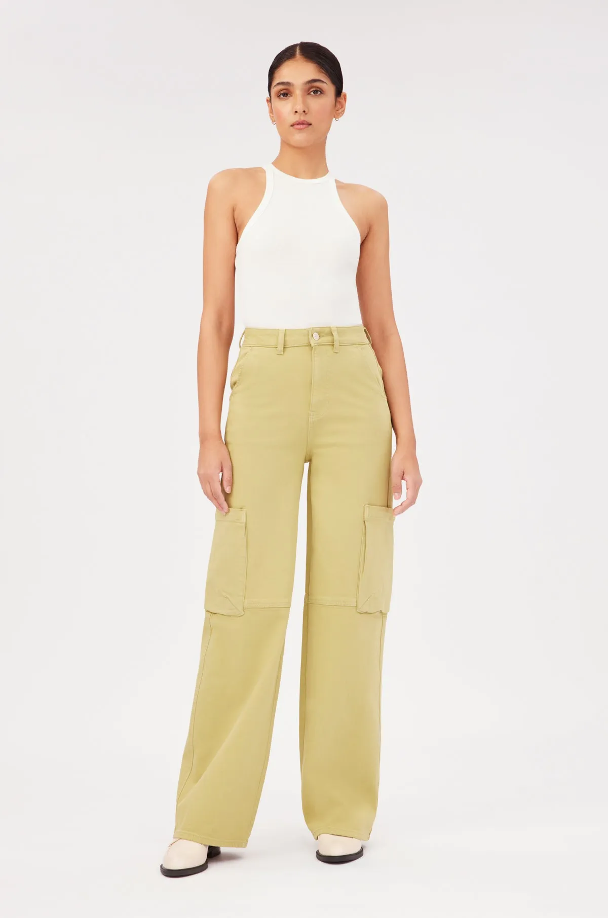 NCE CARGO - WIDE LEG JEANS | FERN