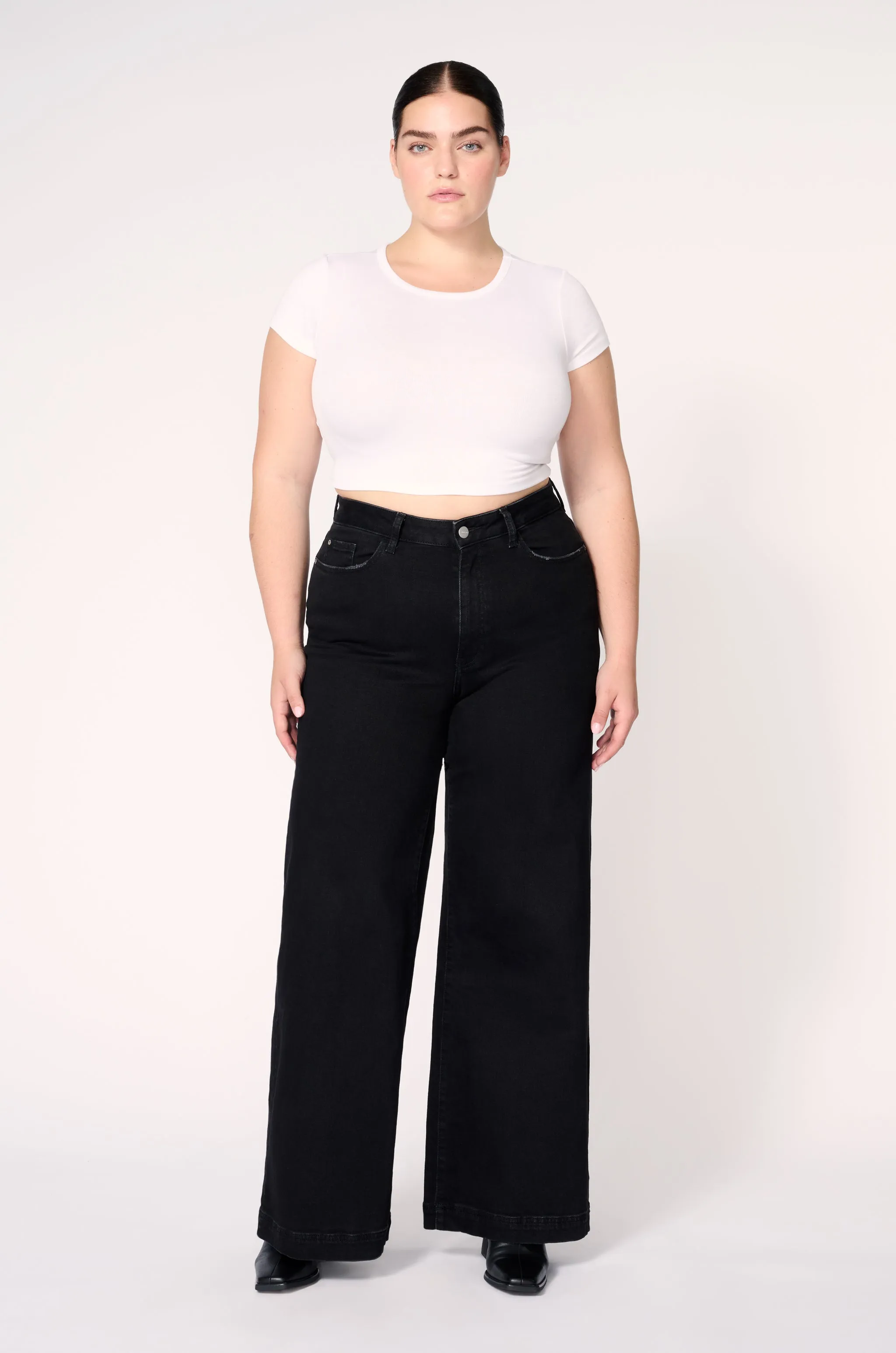NCE PLUS - WIDE LEG JEANS | INKWELL