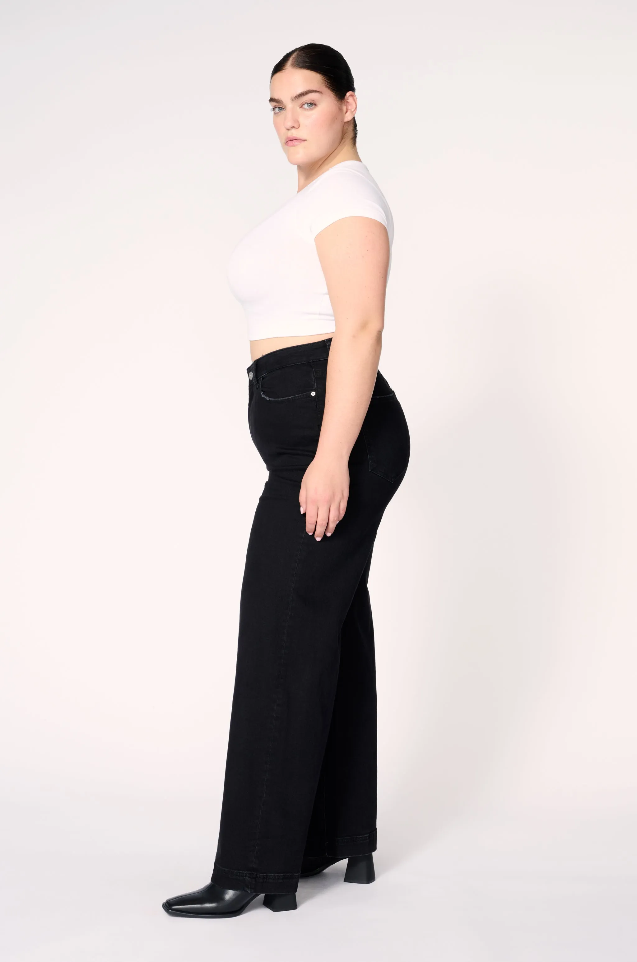 NCE PLUS - WIDE LEG JEANS | INKWELL