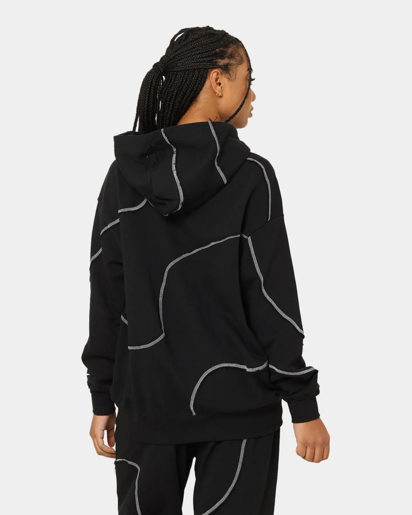 Nike Women's Sportswear Swirl Oversized Hoodie Black/White