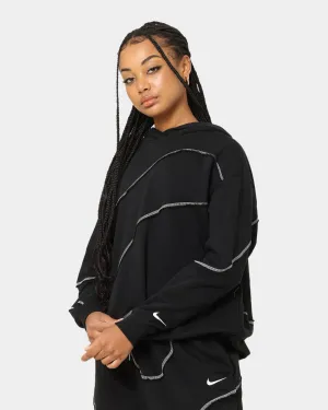 Nike Women's Sportswear Swirl Oversized Hoodie Black/White