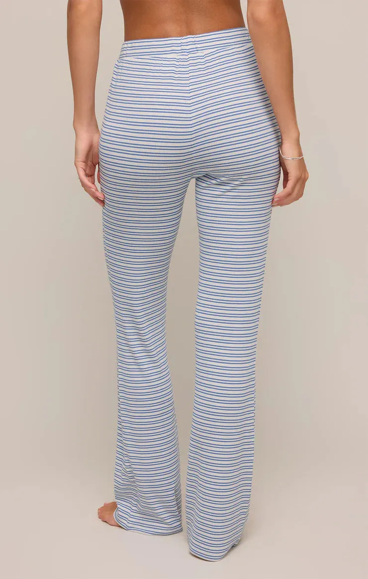 On The Coast Stripe Modal Pant - Vanilla Ice