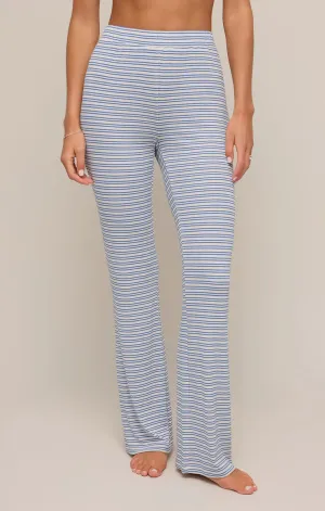 On The Coast Stripe Modal Pant - Vanilla Ice