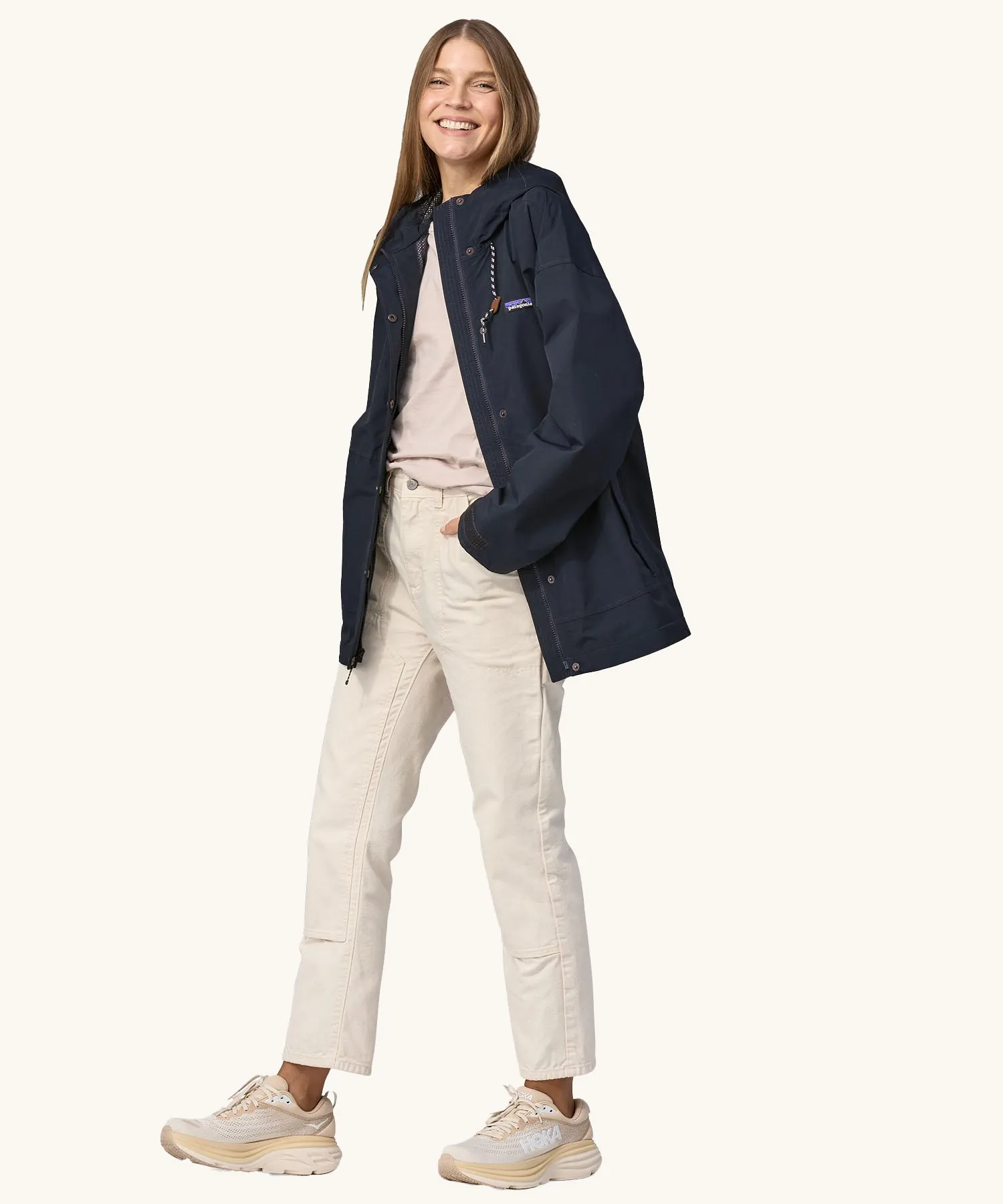 Patagonia Women's Outdoor Everyday Rain Jacket - Pitch Blue