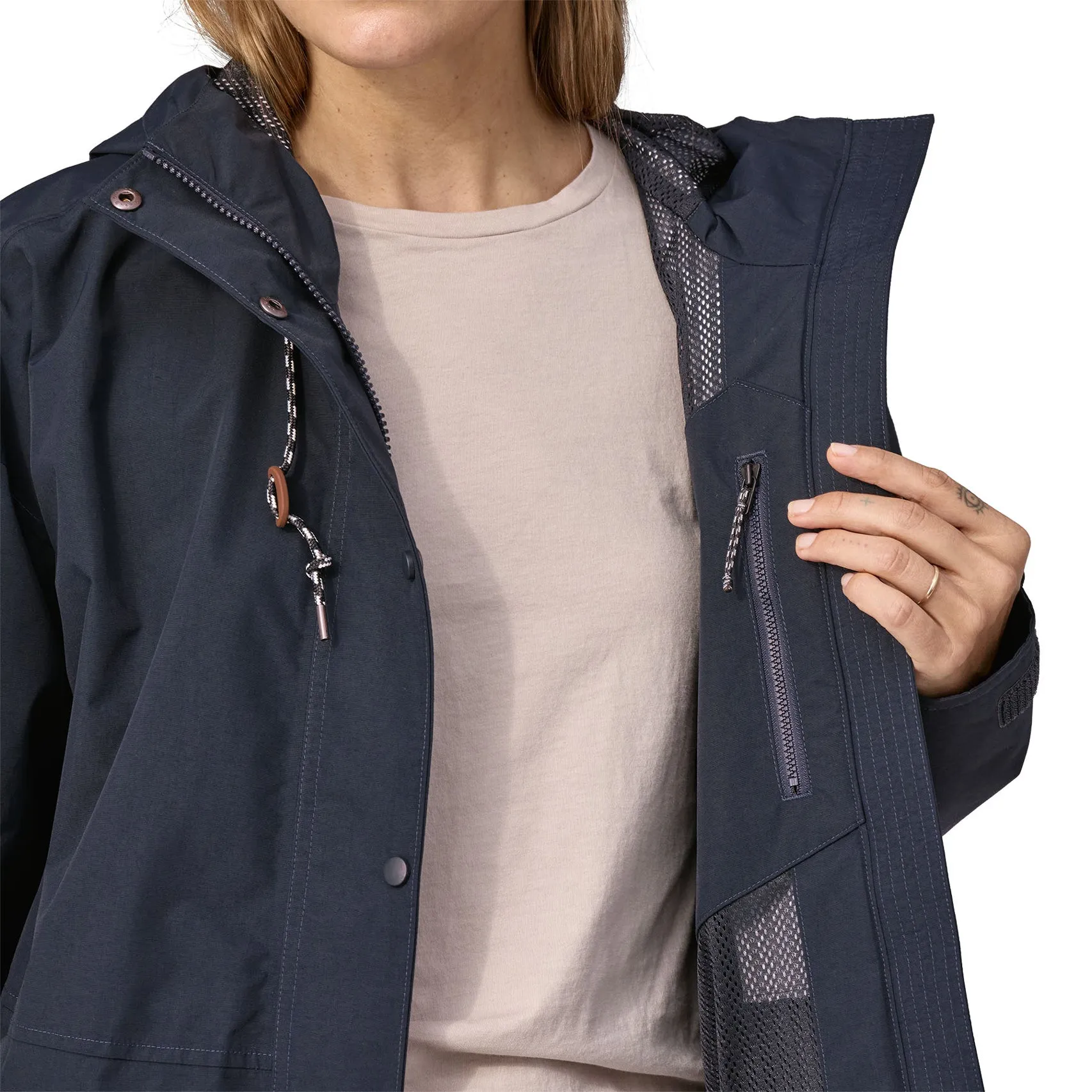 Patagonia Women's Outdoor Everyday Rain Jacket - Pitch Blue