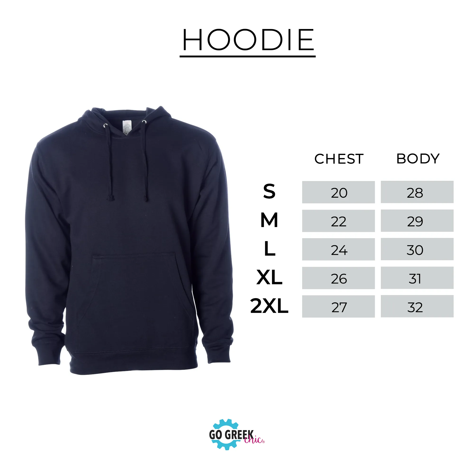 Phi Mu Hoodie with Bow Design - Navy