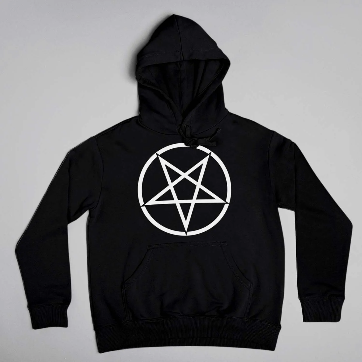Pins & Bones Pentagram Black Unisex Pullover Hoodie Sweater