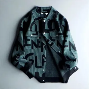 Retro Personalized Letter Casual Jacket