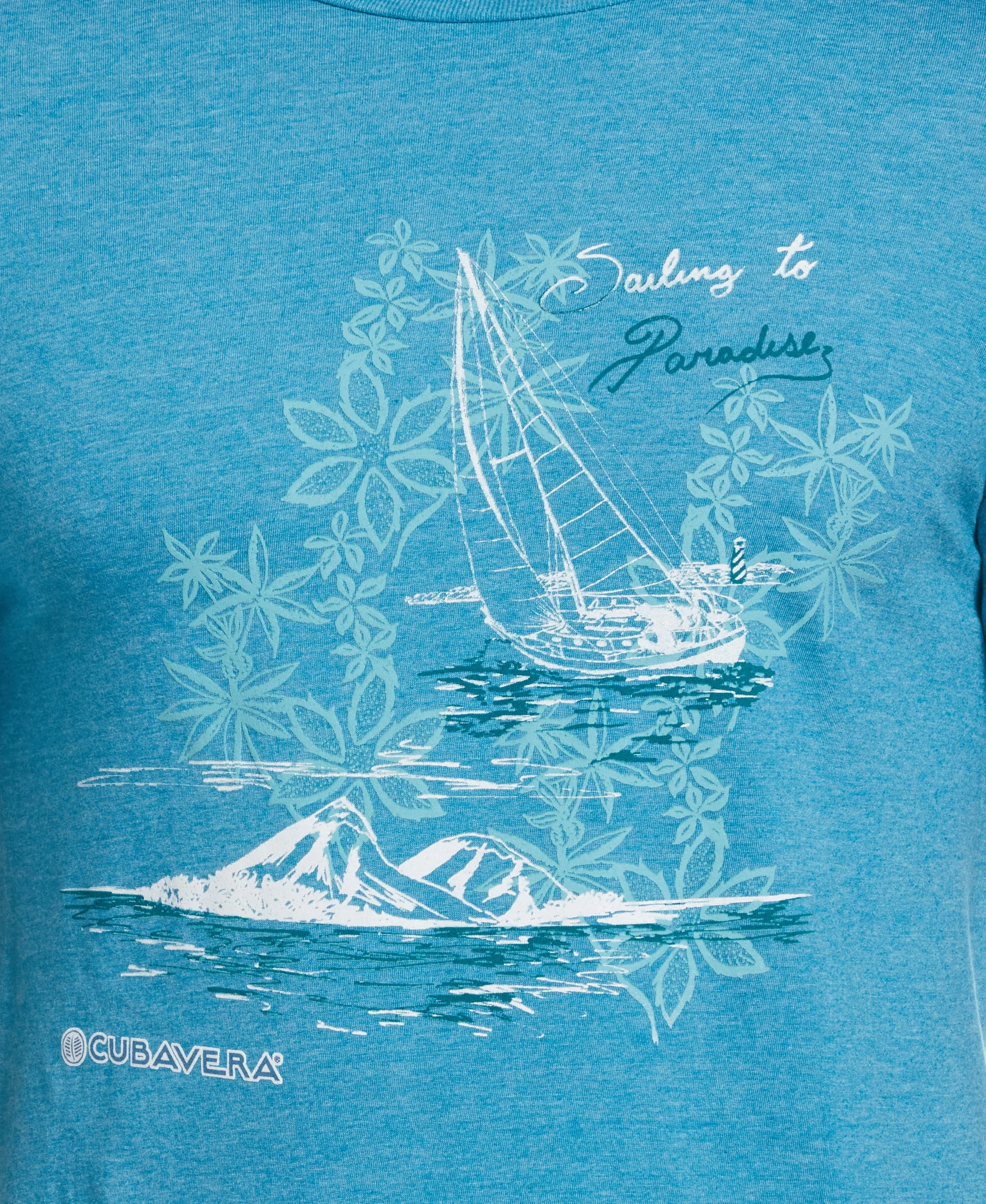 Sailing To Paradise Print Tee