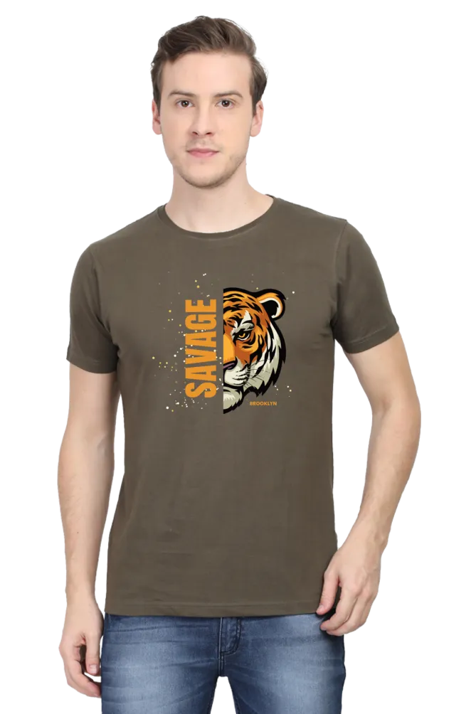 Save The Tiger Printed T-shirt for men