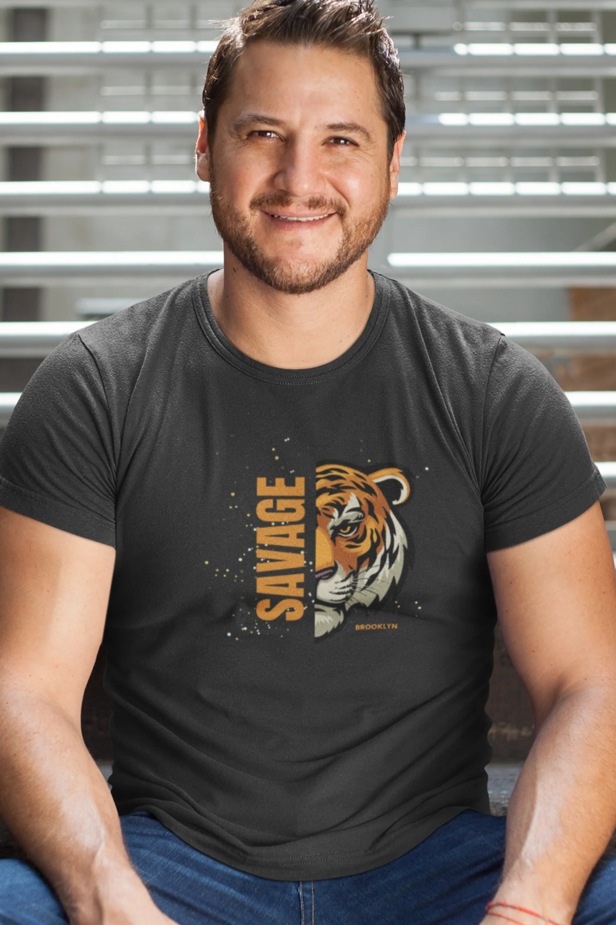Save The Tiger Printed T-shirt for men