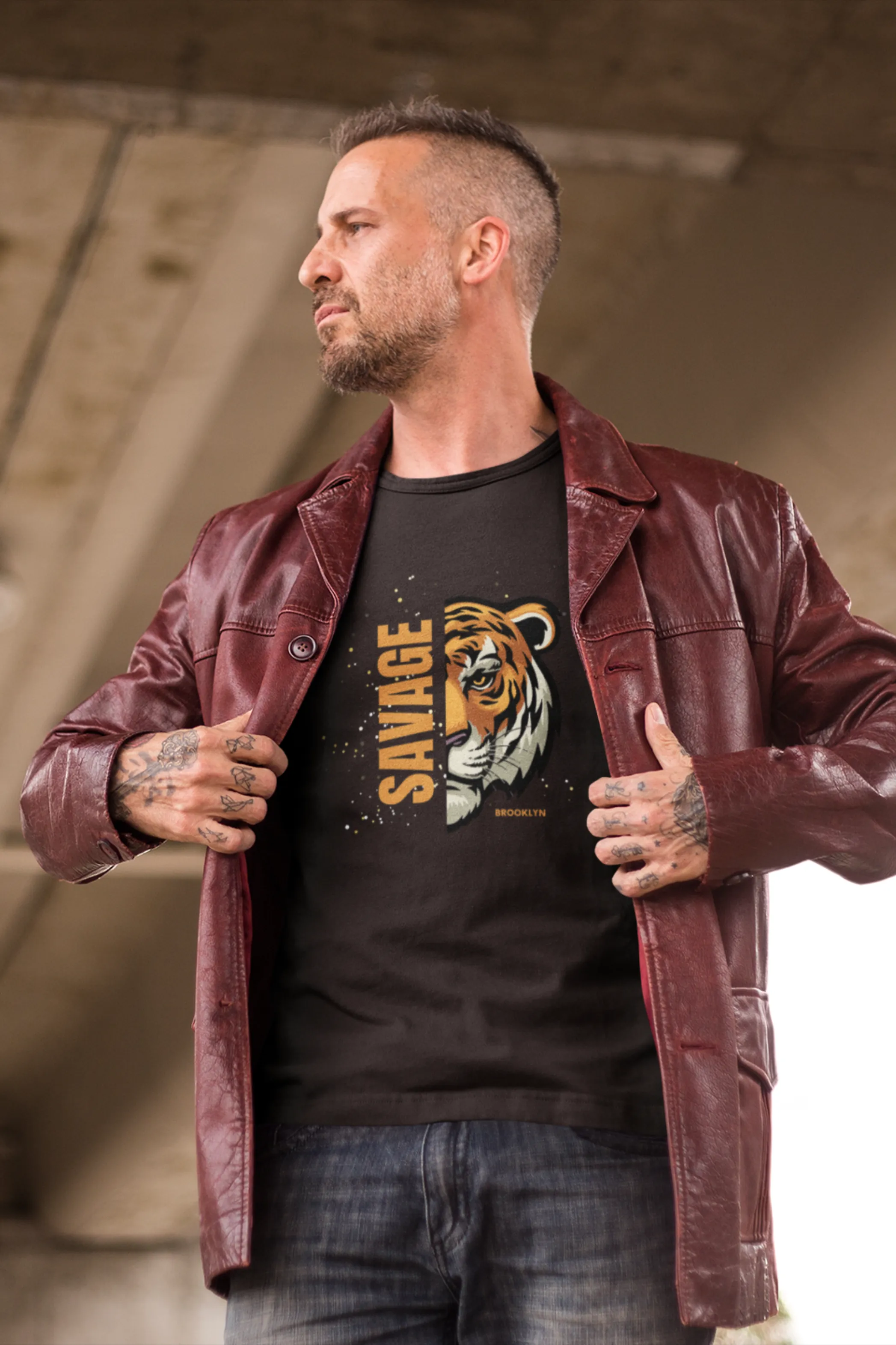 Save The Tiger Printed T-shirt for men