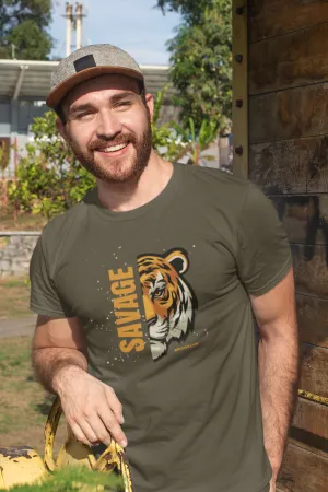 Save The Tiger Printed T-shirt for men