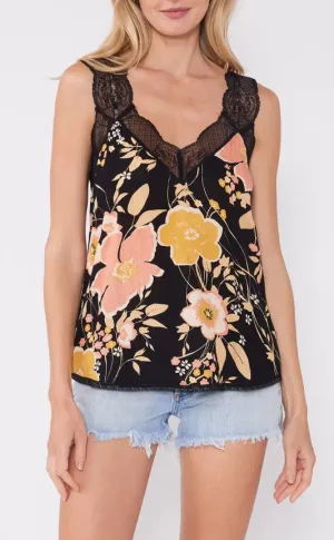 Scallop Lace Trim V Neck Tank Top (3 colors)