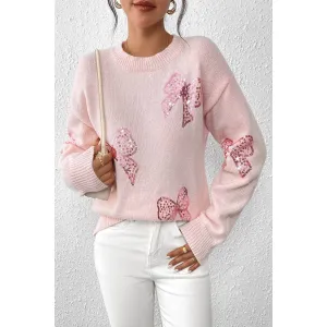 Sequin Bow Sweater