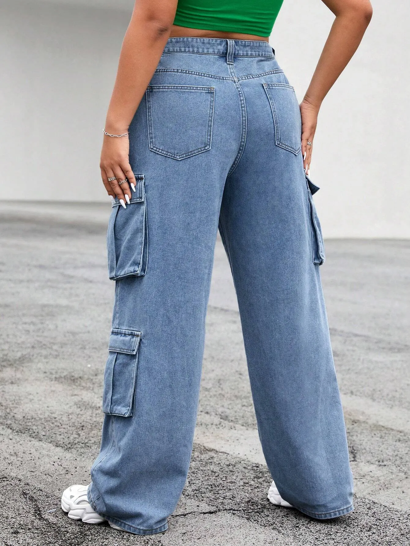 Side Pocket Cargo Pants Without Belt