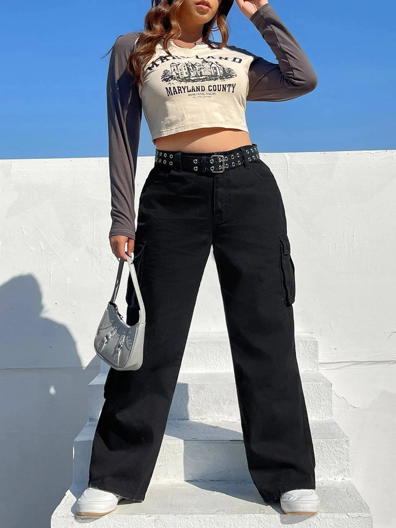 Side Pocket Cargo Pants Without Belt