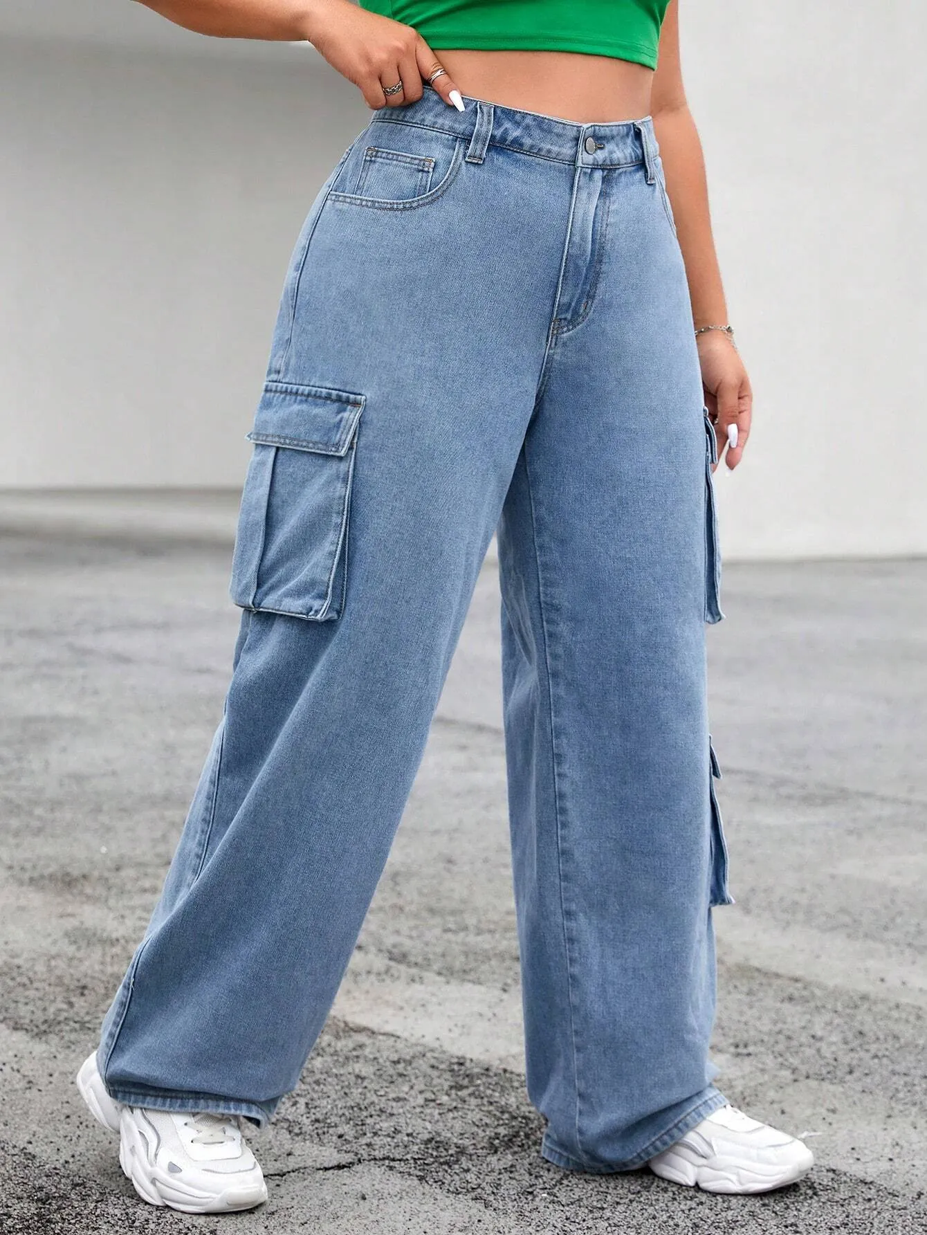 Side Pocket Cargo Pants Without Belt