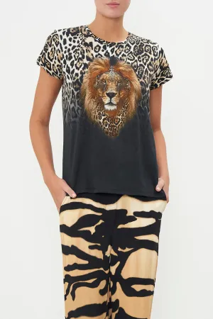 Slim Fit Round Neck T Shirt - Cool For Cats