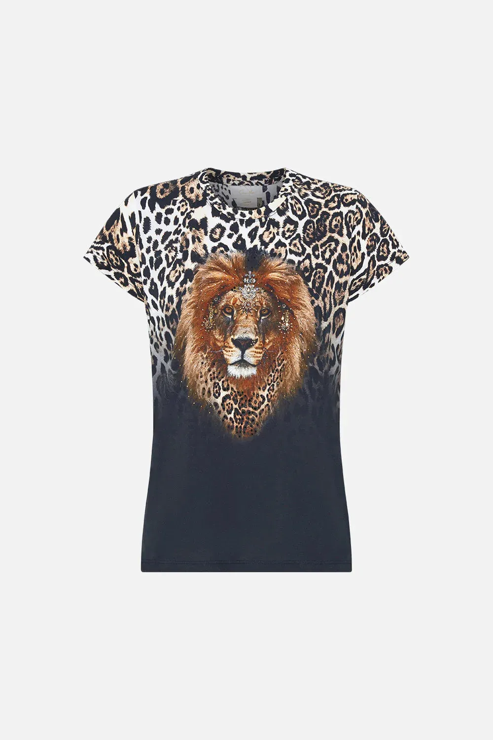 Slim Fit Round Neck T Shirt - Cool For Cats