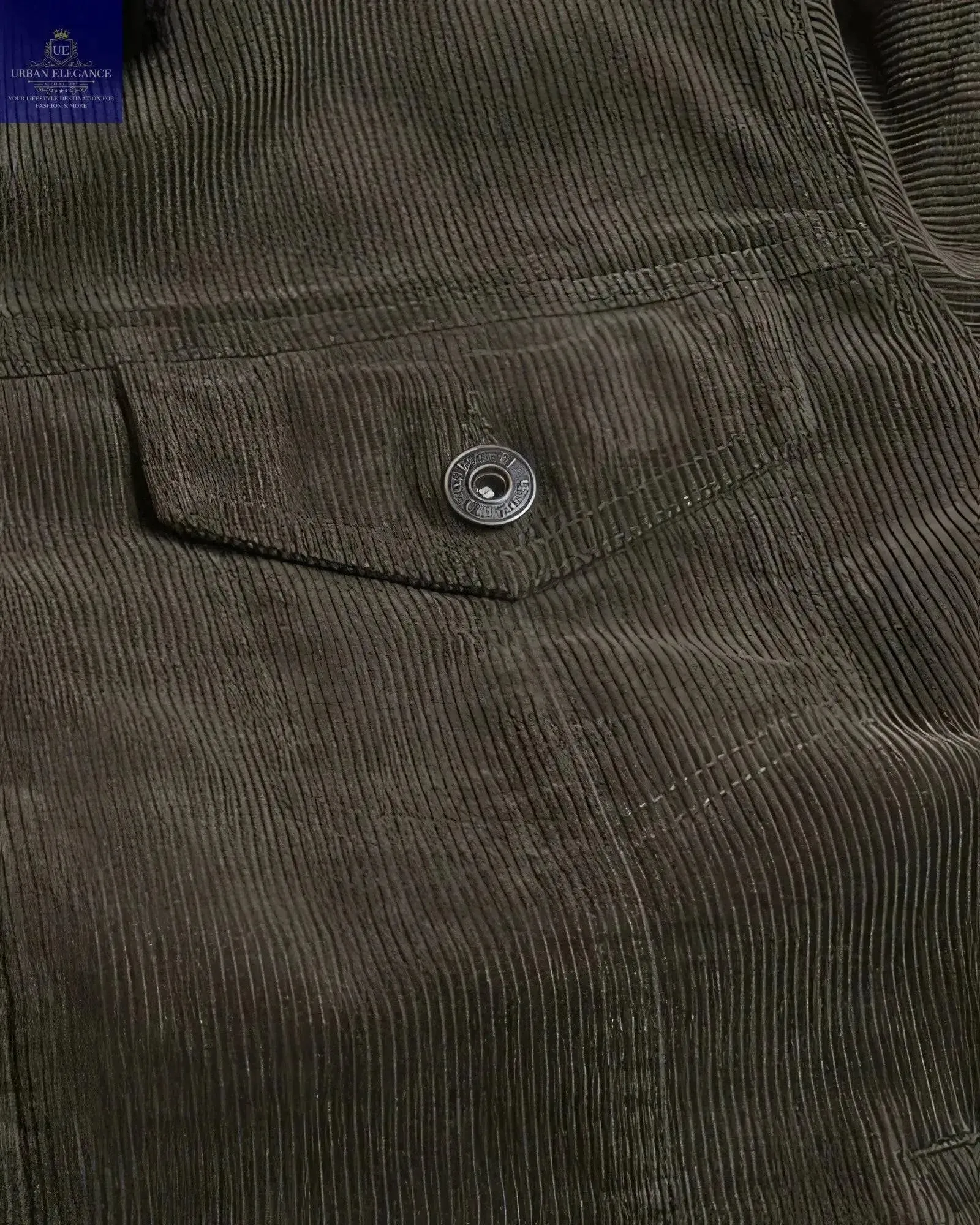Stylish Corduroy Trucker Jacket with Sherpa Lining