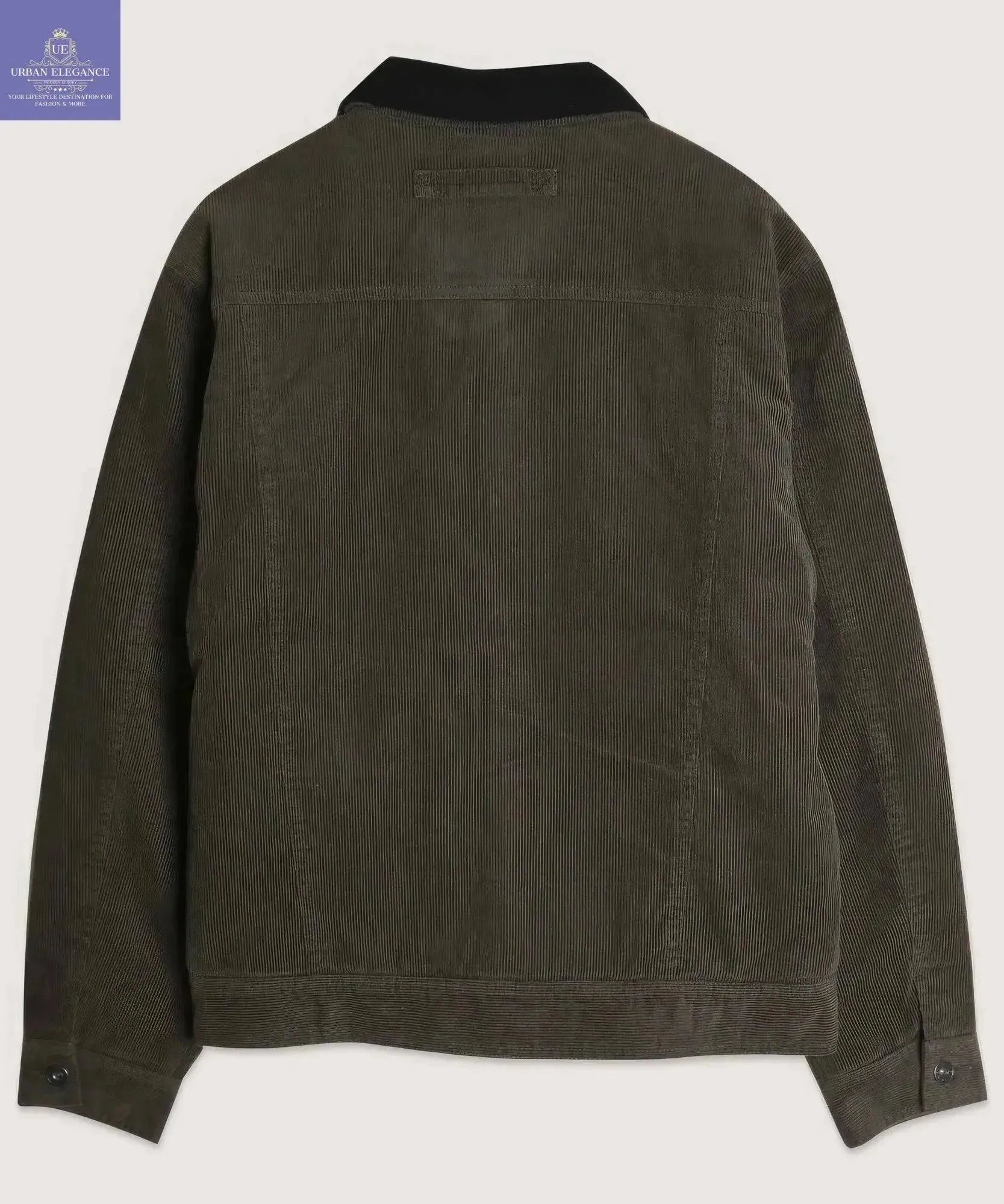 Stylish Corduroy Trucker Jacket with Sherpa Lining
