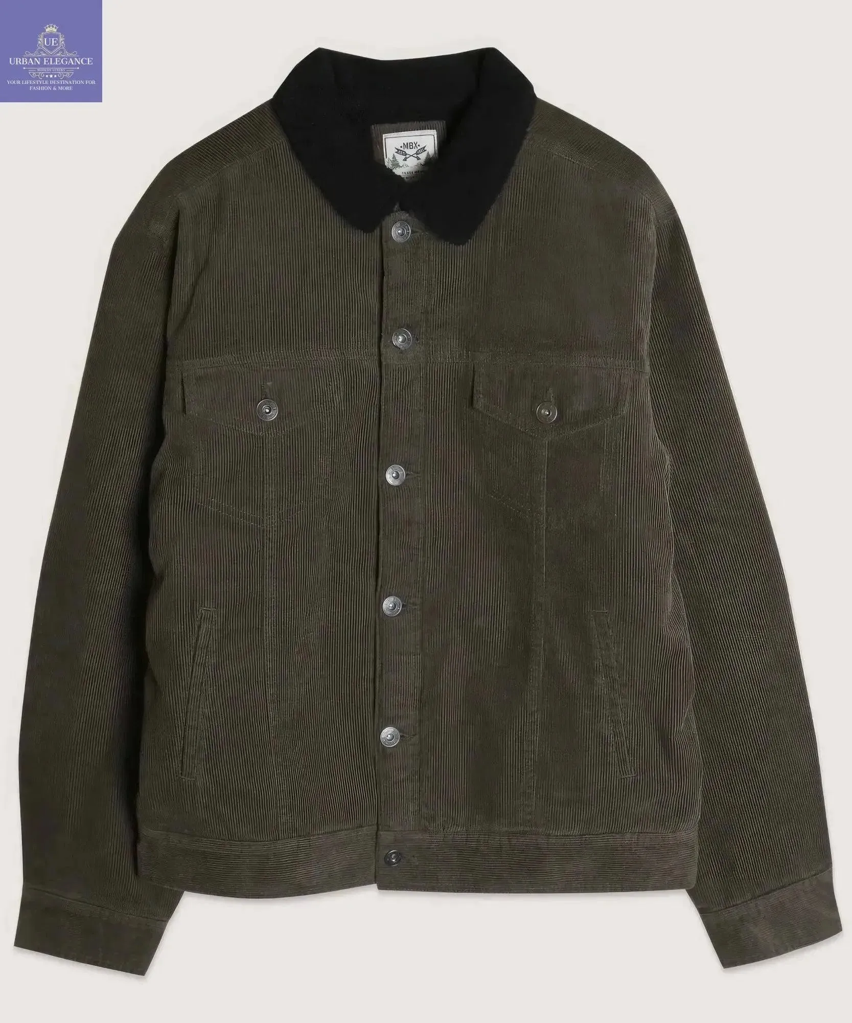 Stylish Corduroy Trucker Jacket with Sherpa Lining