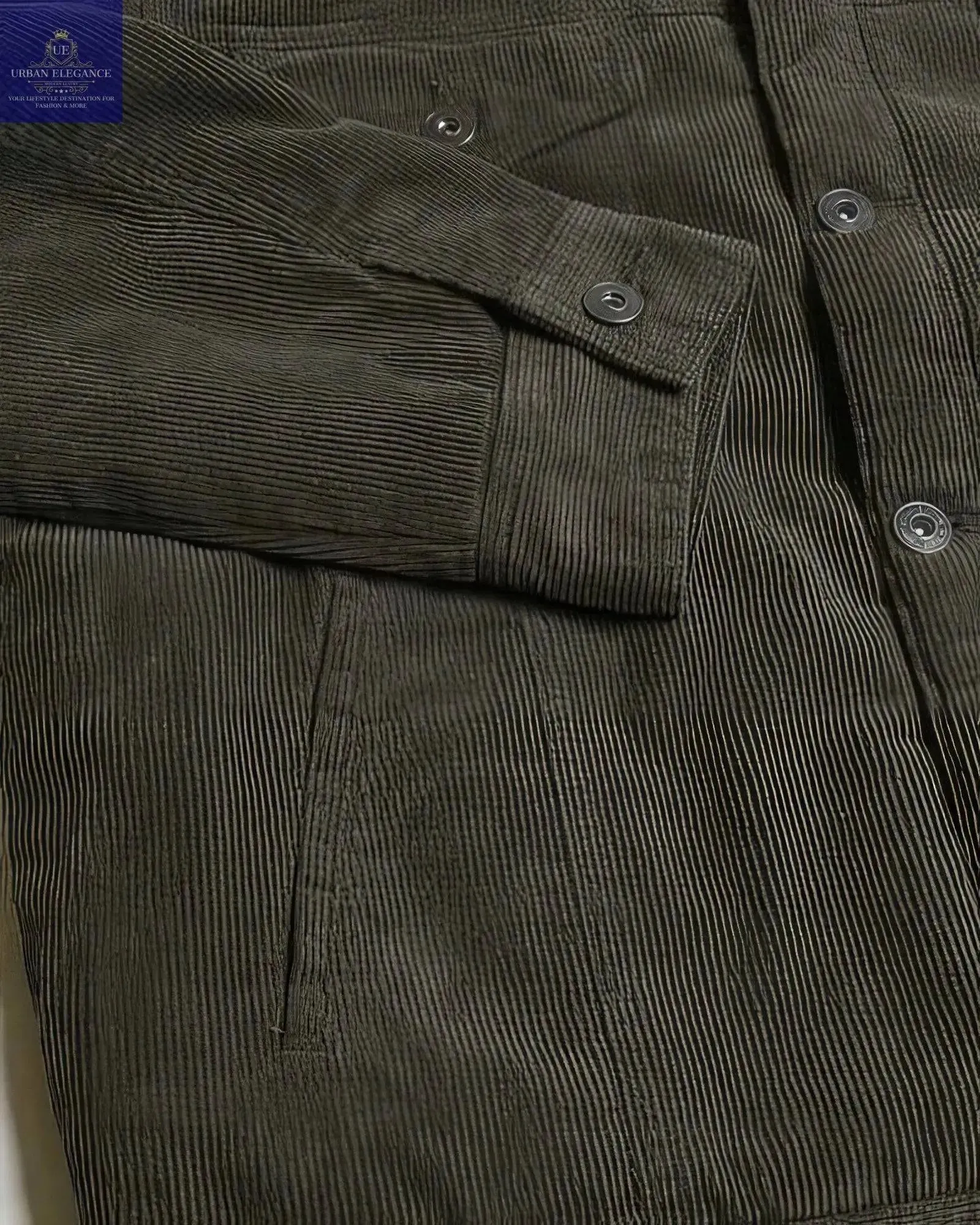 Stylish Corduroy Trucker Jacket with Sherpa Lining