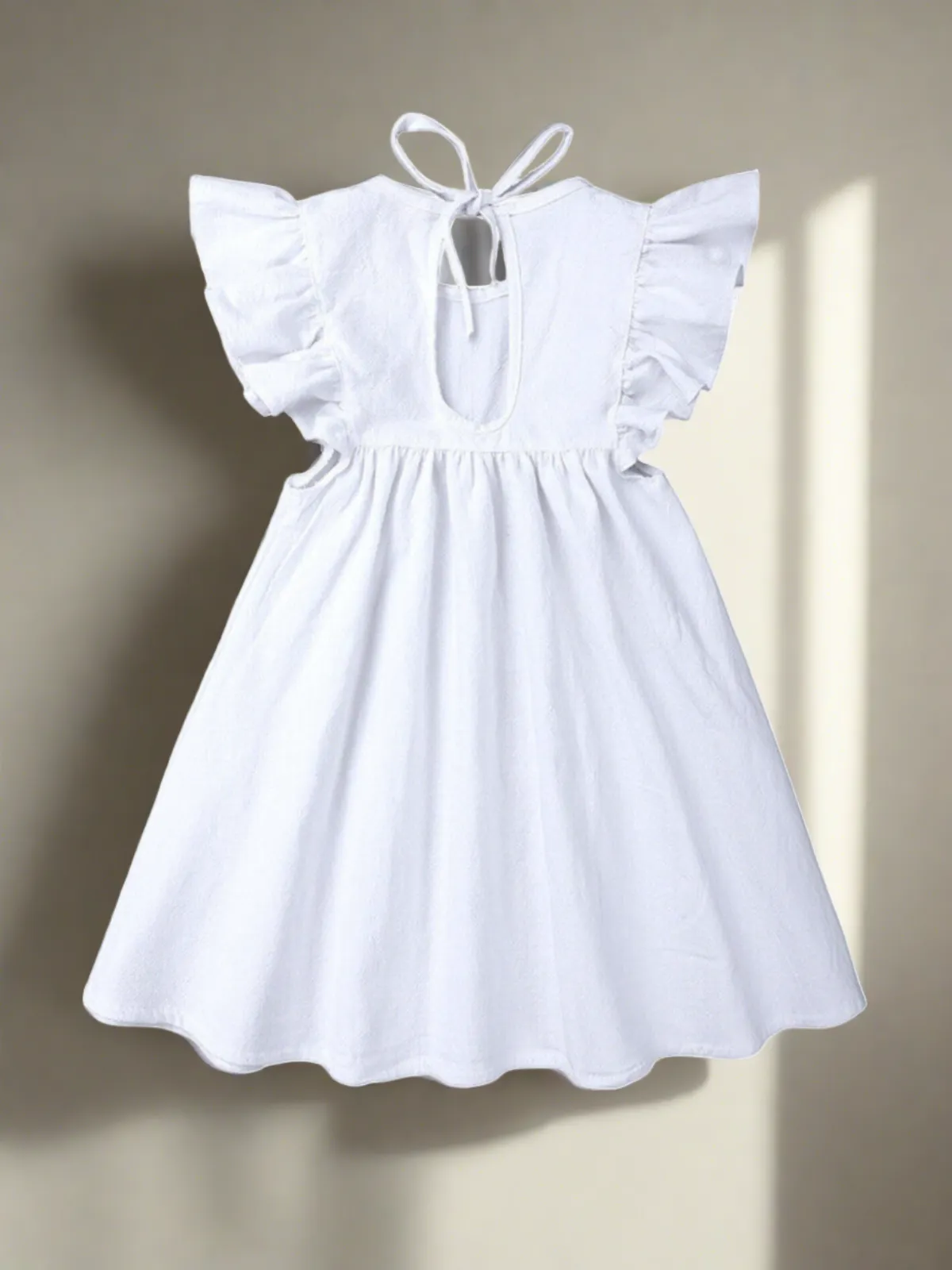 Summer Picnics Flutter Sleeve Dress