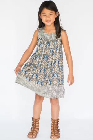 Sweetheart Neck Yoke Dress