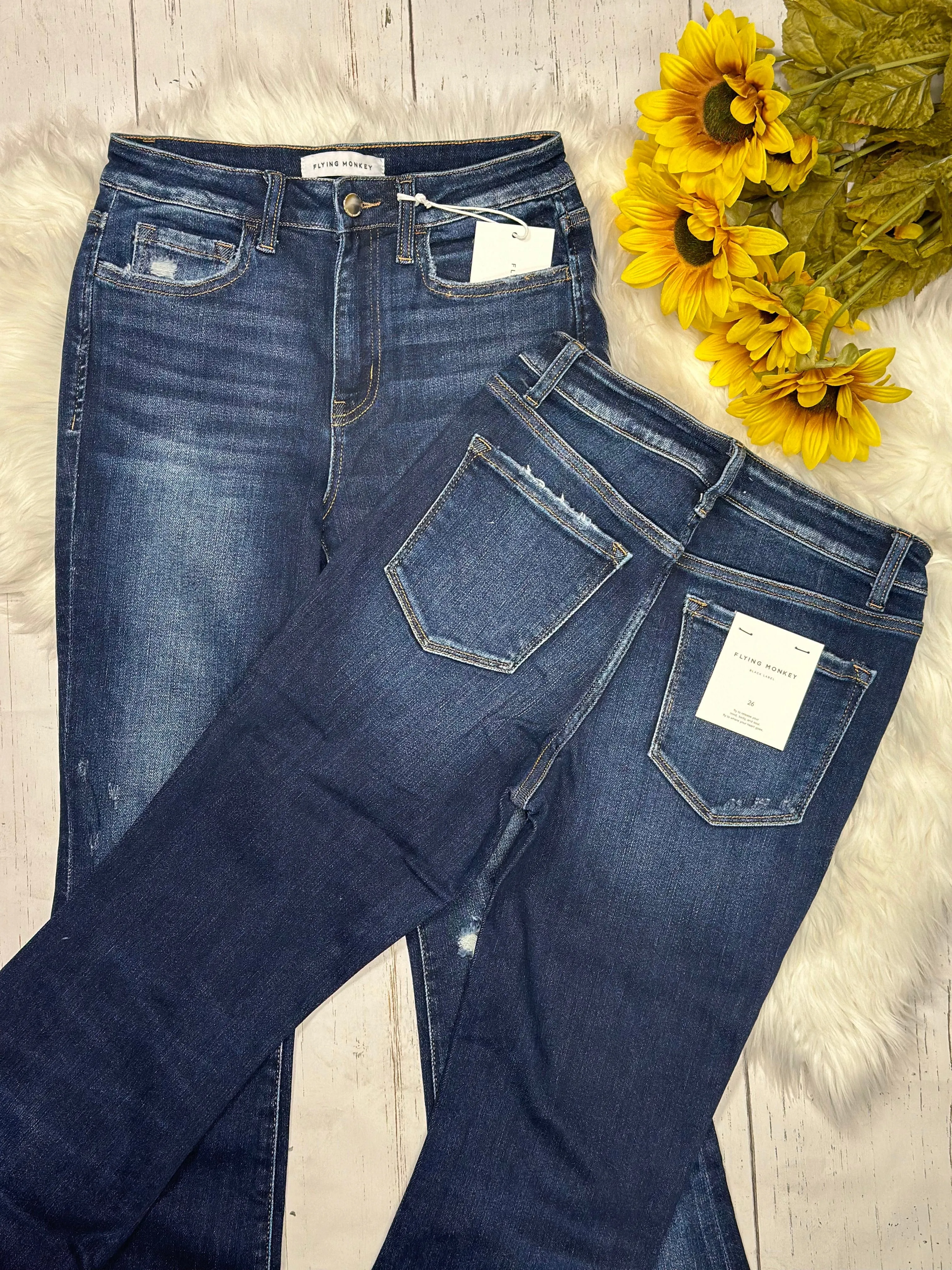 The Flying Monkey High Rise Boot Cut Denim