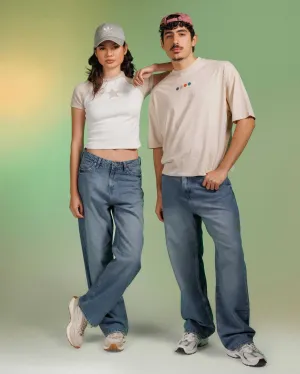 Unisex | Wide Leg - Midight Blue Jeans