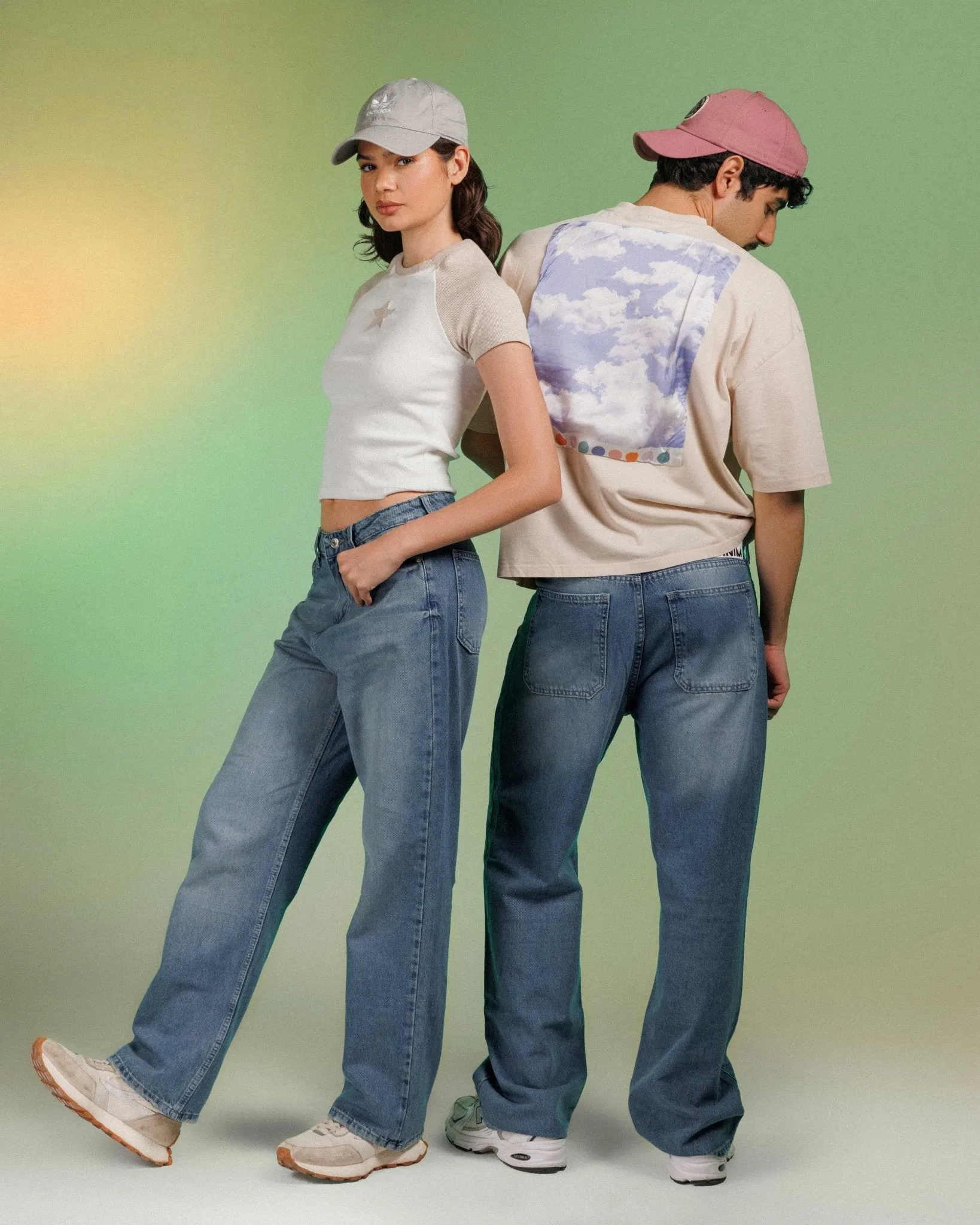 Unisex | Wide Leg - Midight Blue Jeans