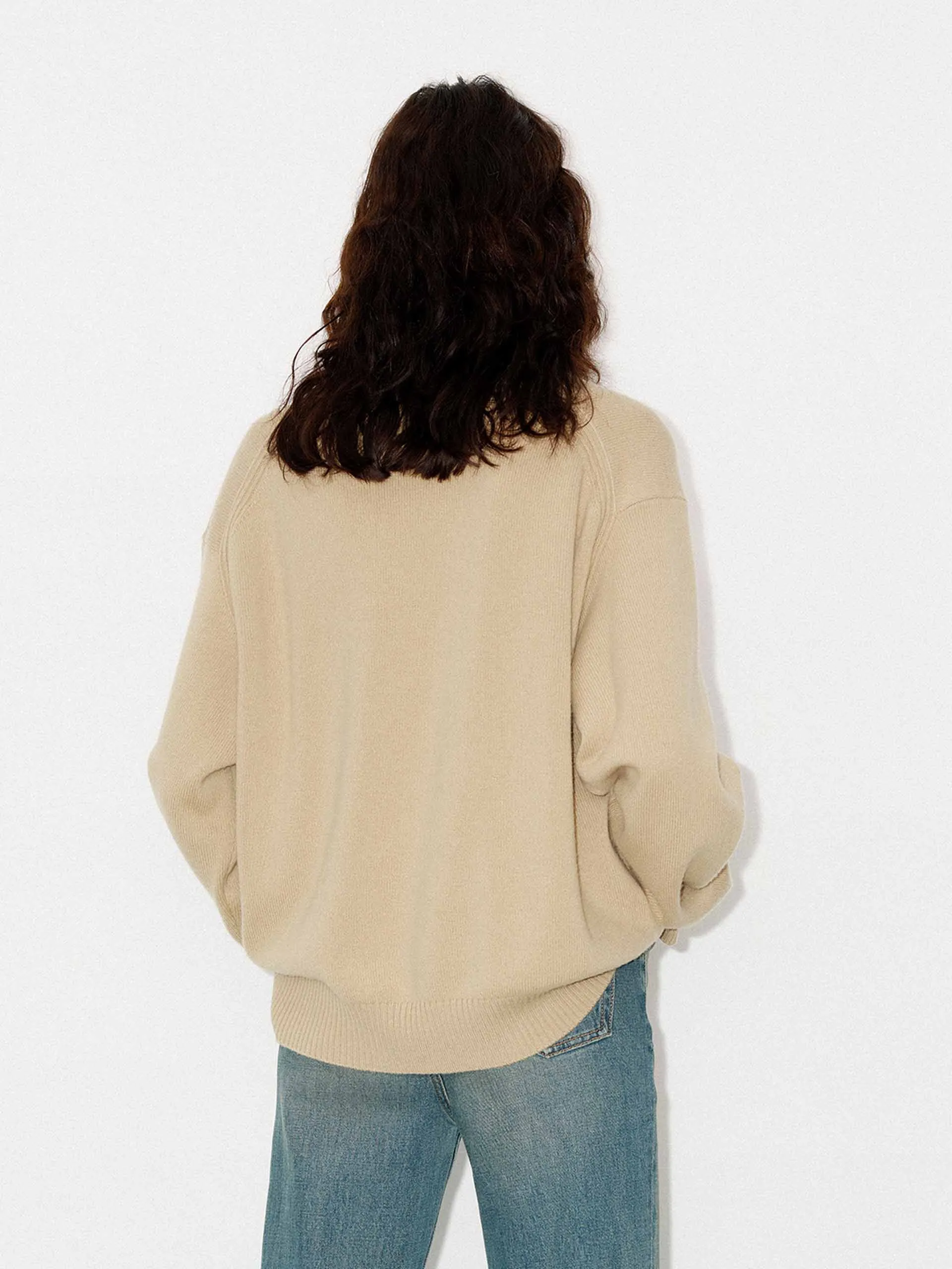 V-neck Loose Sweater