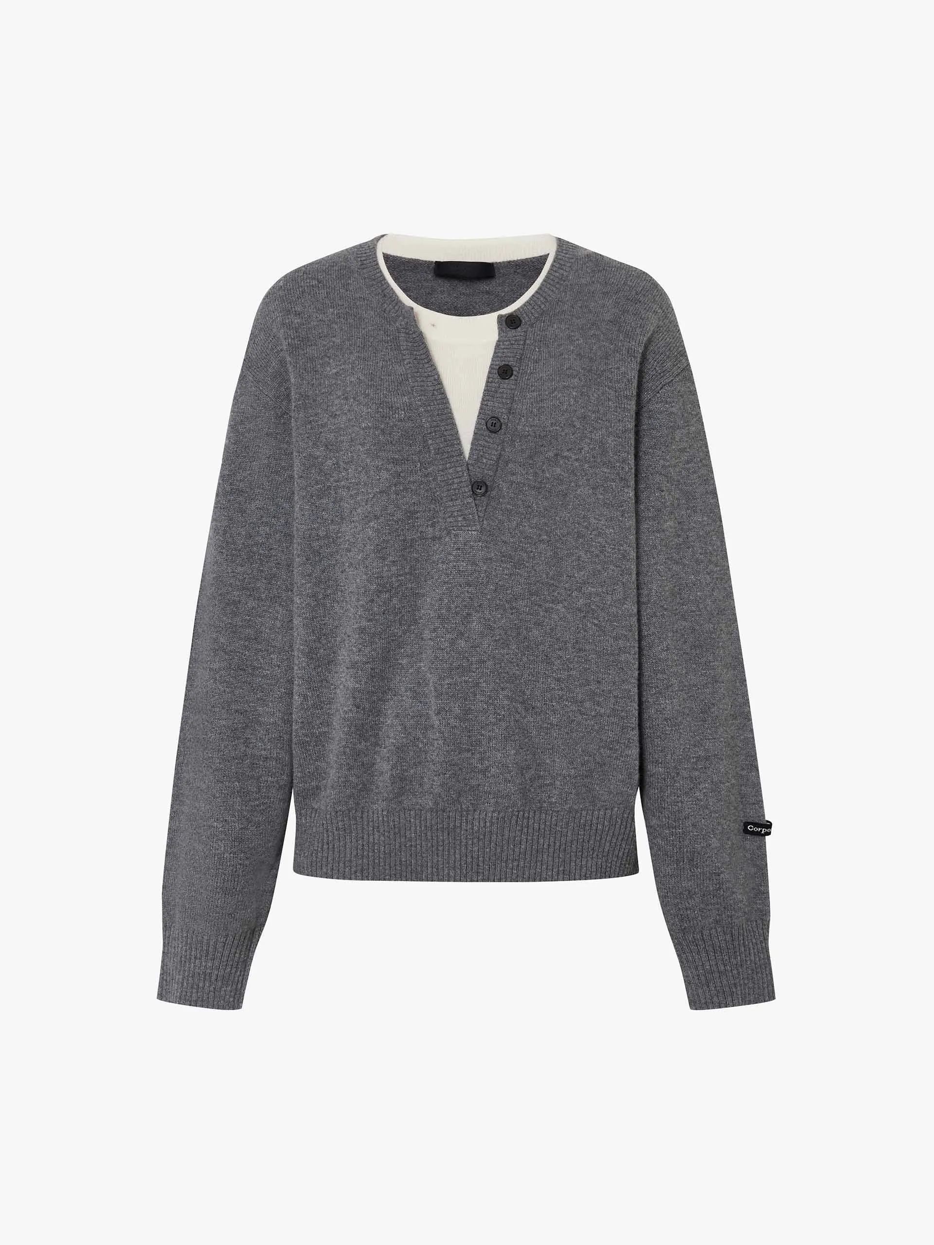 V-neck Loose Sweater