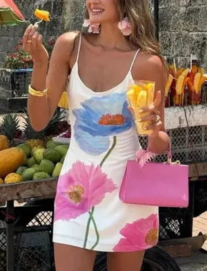 Vvsha Bushra Floral Mini Dress