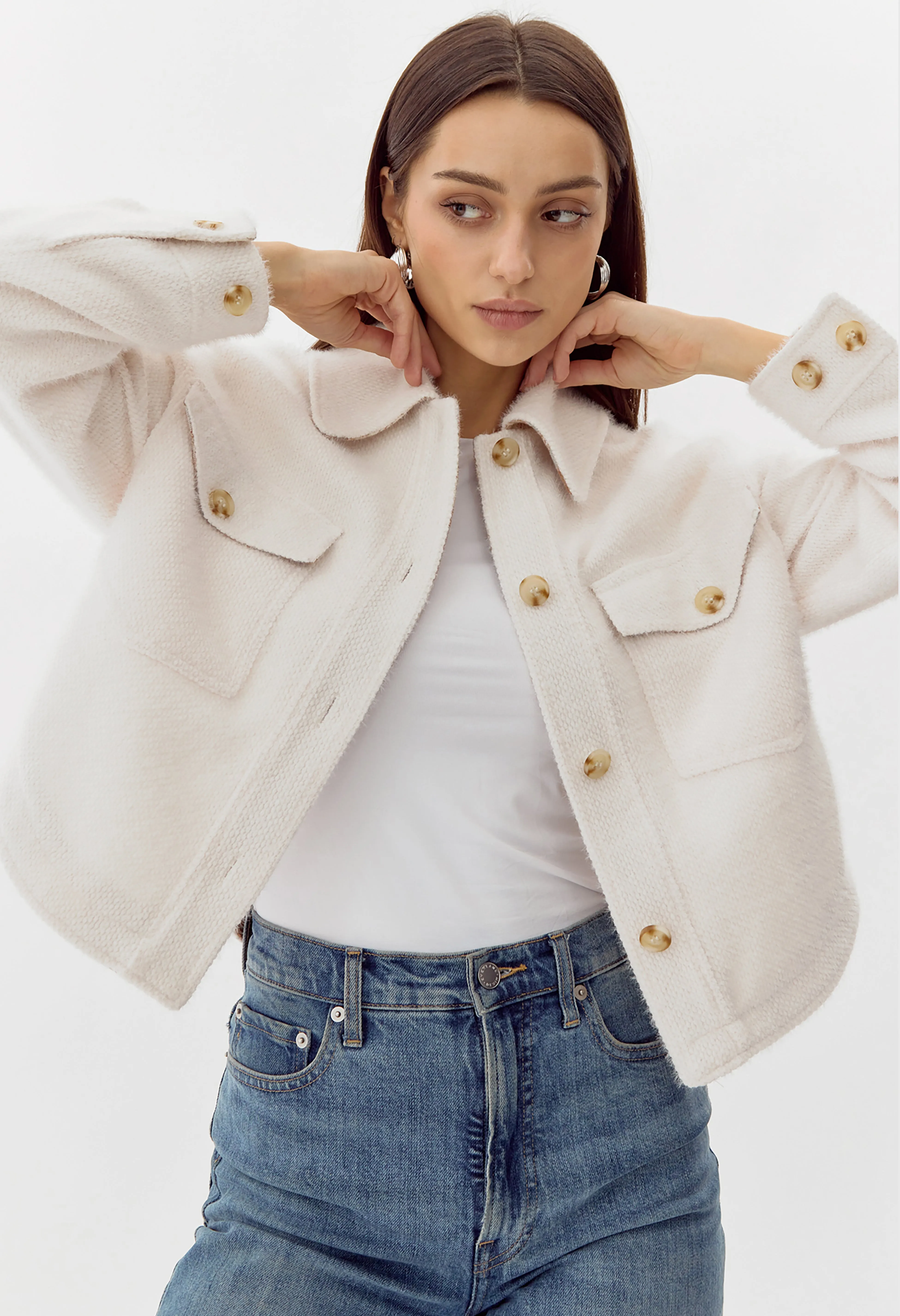 Weston Cropped Cozy Knit Jacket