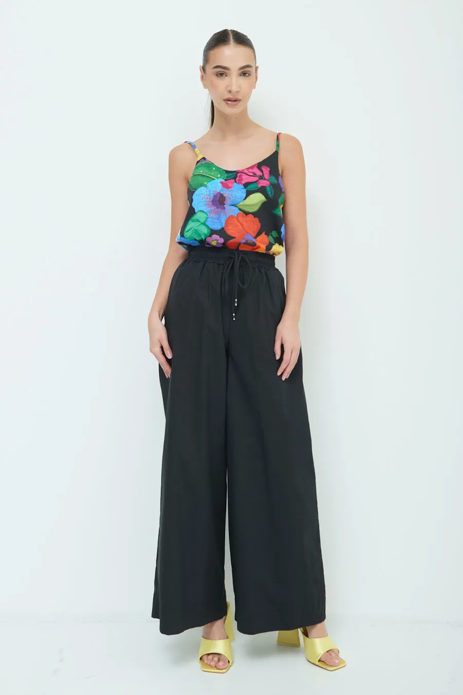 Wide-leg drawstring pants wholesale