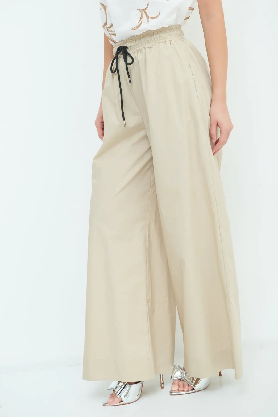 Wide-leg drawstring pants wholesale