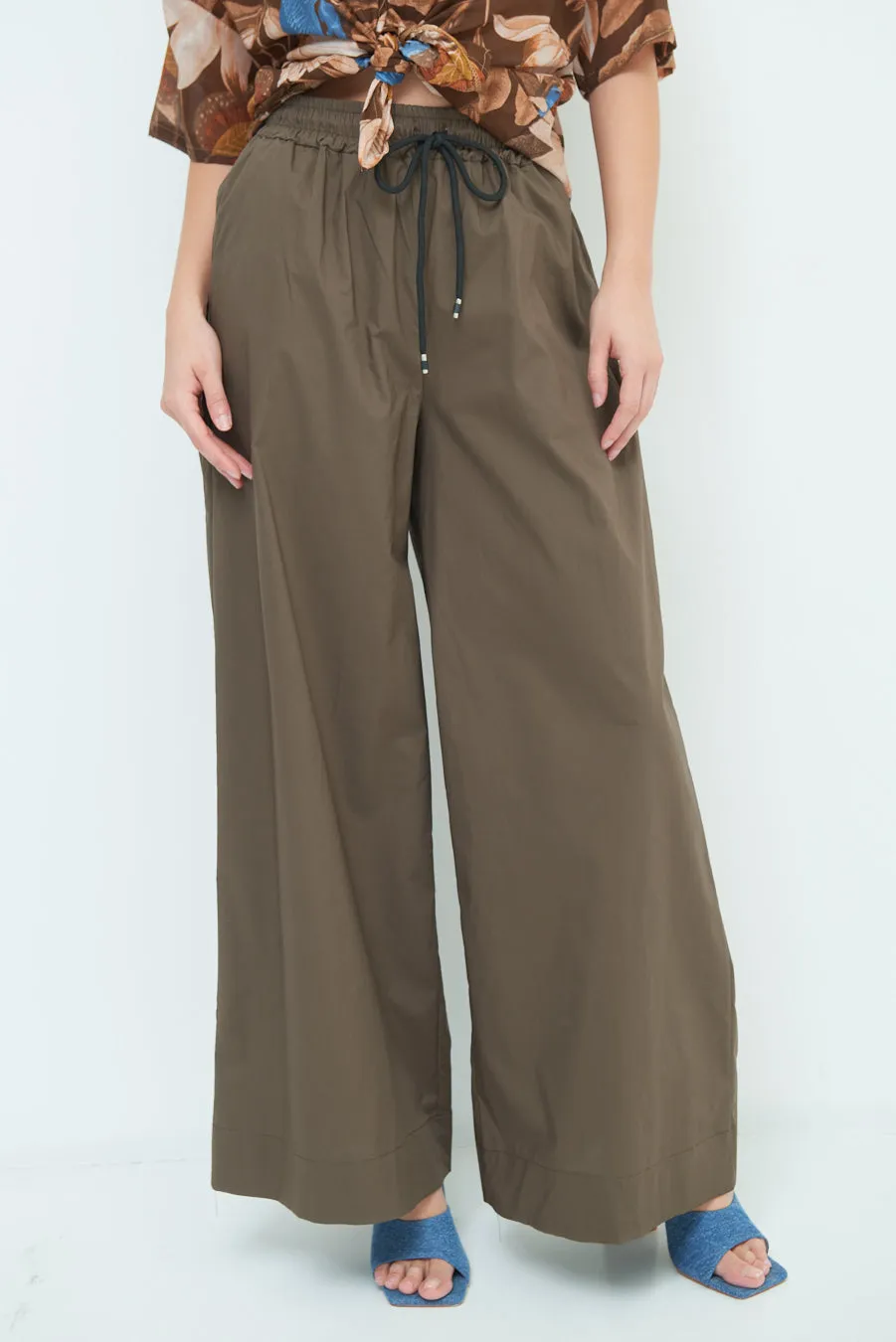 Wide-leg drawstring pants wholesale