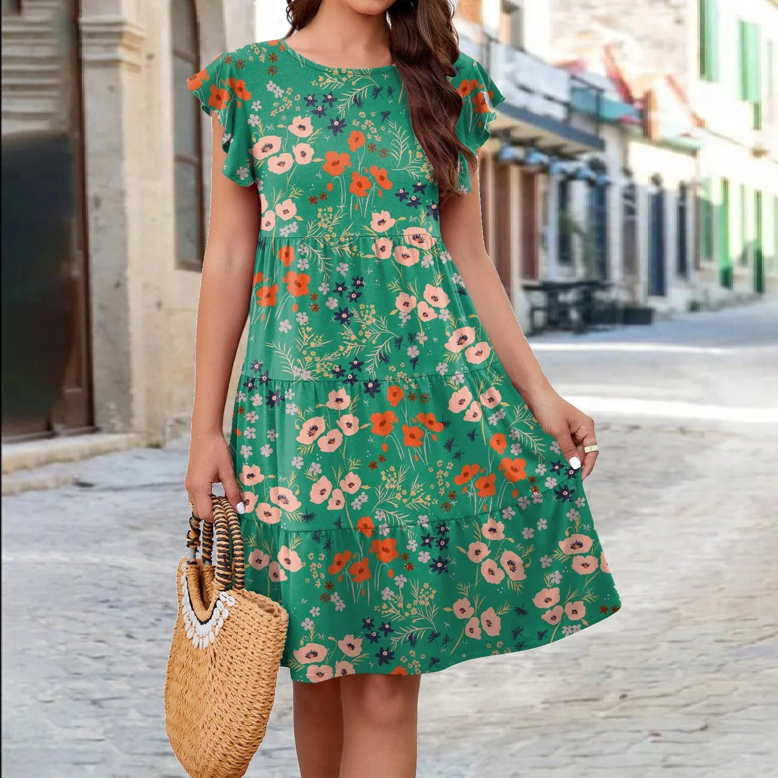 Women Loose Ruffles Befree Dress