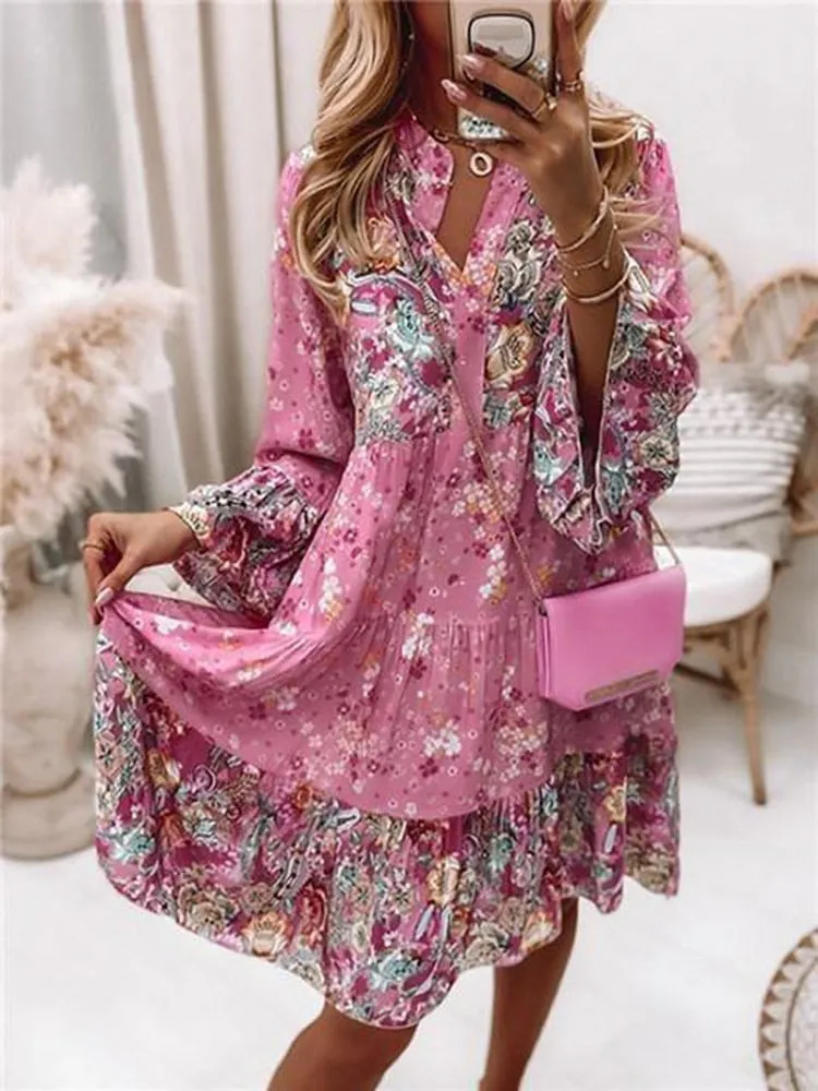 Women Loose Ruffles Befree Dress