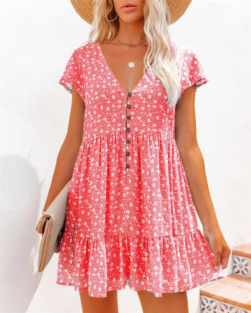 Women Loose Ruffles Befree Dress