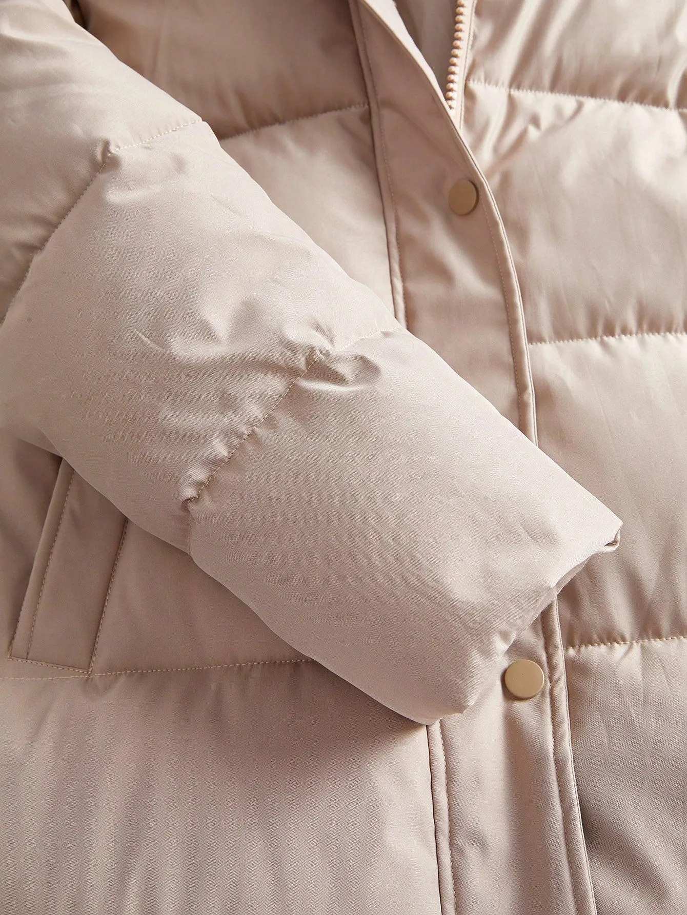 Women's Casual Padded Jacket with Fur Collar and Hood for Winter Seasons Lightweight